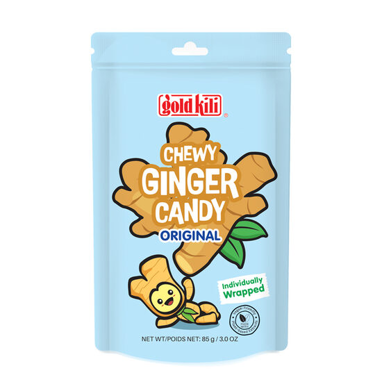 Košļājamās ingvera konfektes "Gold Kili" – oriģināls (85 g maisiņš)